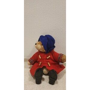 Rare Vintage PADDINGTON Bear Doll 16" Moveable Poseable Plush Eden Toy #32866